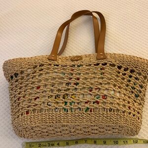 Tory Burch Straw Tote